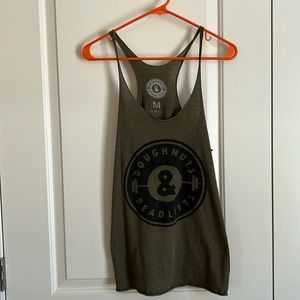 Doughnuts and deadlifts stringer tank size medium